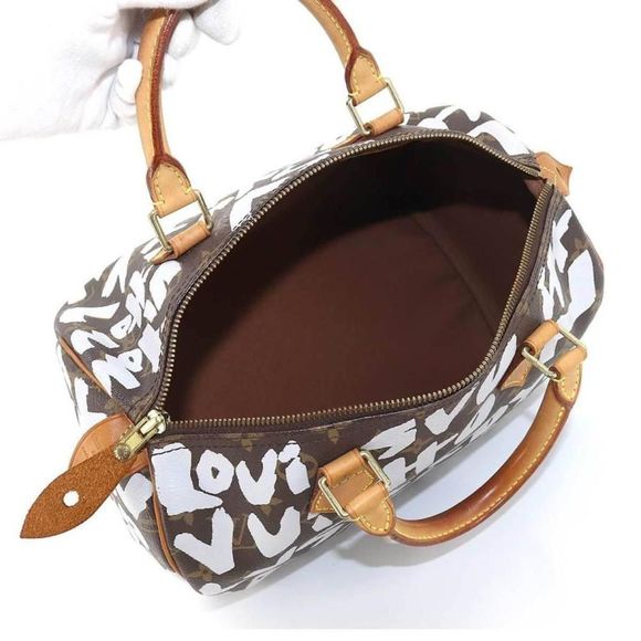 Louis Vuitton Speedy 30 Graffiti monogram canvas Handbag - Picture 6 of 7